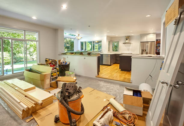 Professional Cabinet Refacing technician working in Burlington, WI